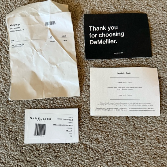 DeMellier New York Leather Bucket Bag in Black Leather, Gold Hardware - Picture 14 of 16